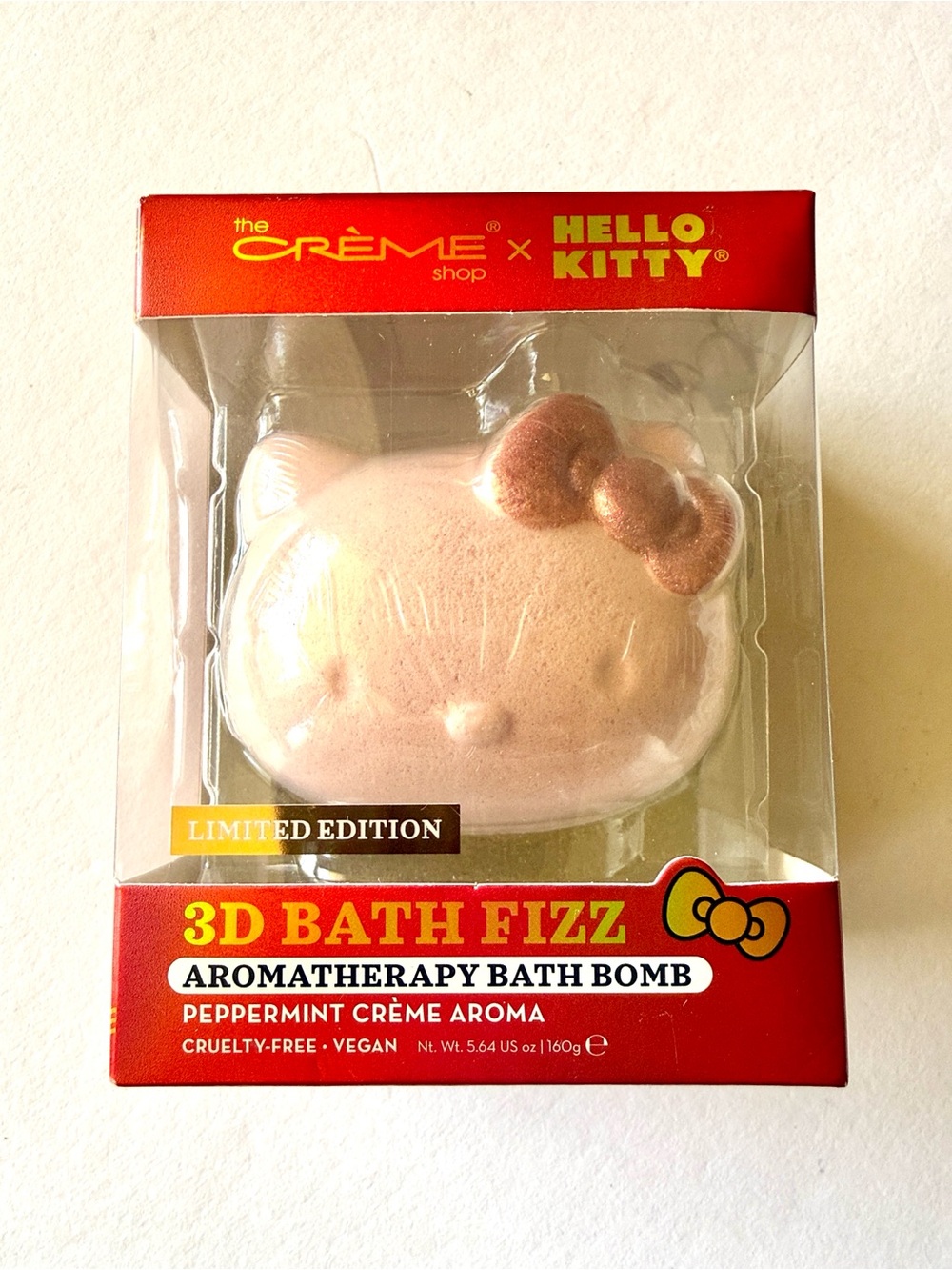 The Creme Shop x Hello Kitty 3D Bath Fizz Bomb Peppermint NIB